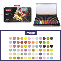 Professional Watercolor Pencil 72 Colors Soft Water Soluble Colored Pencils For Painting Student Artist Art Supplies