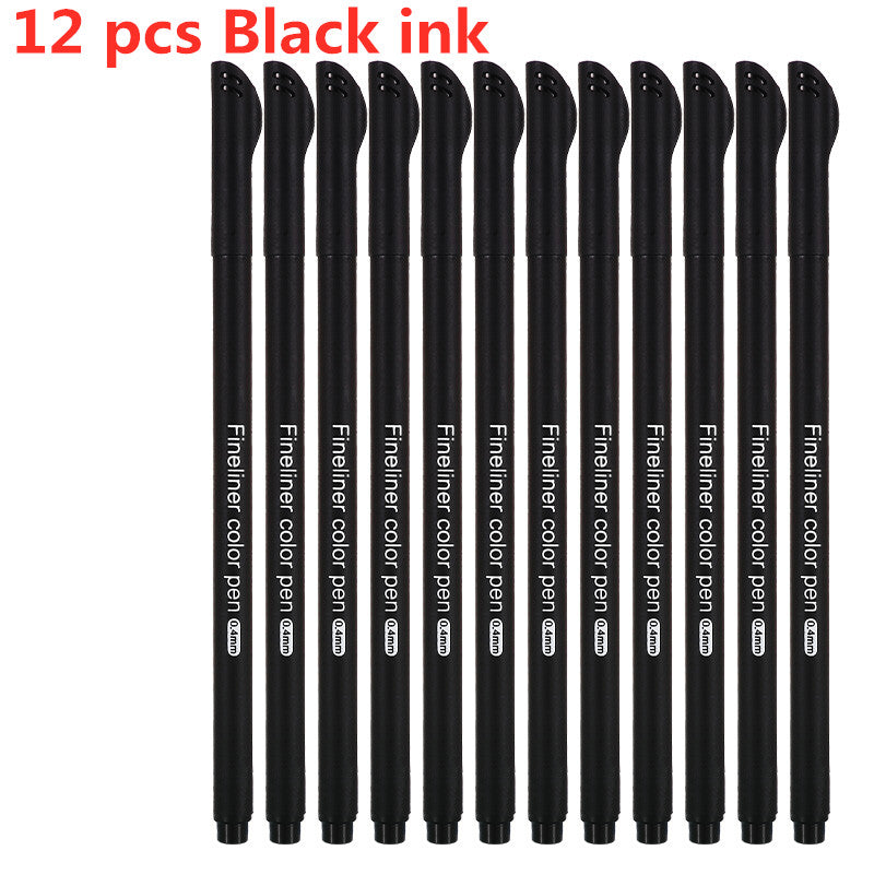 12/24/36/48/60/100 Gel Pen Colorful Neutral Permanent Fineliner Pens For School Office Art Marker Pen Set Ink Markers Pen